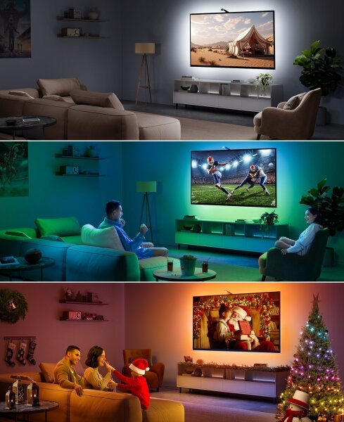 Govee - TV Backlight 3 Lite TV 40-50" SMART LED retroiluminare RGBICW Wi-Fi IP67 + telecomandă