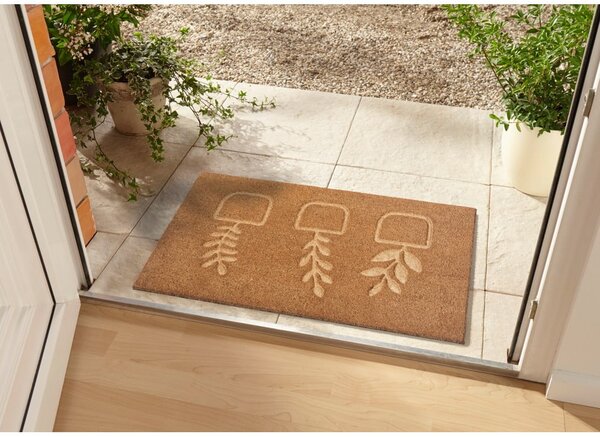 Covoraș de intrare din fibre de cocos 75x45 cm Flowerpot - Hanse Home