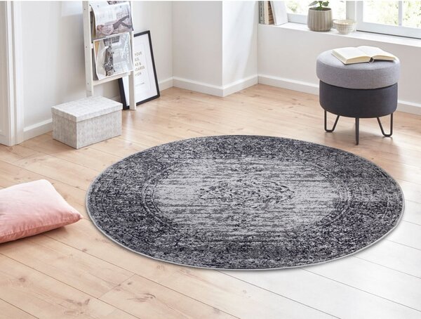 Covor rotund gri ø 160 cm Méridional - Hanse Home