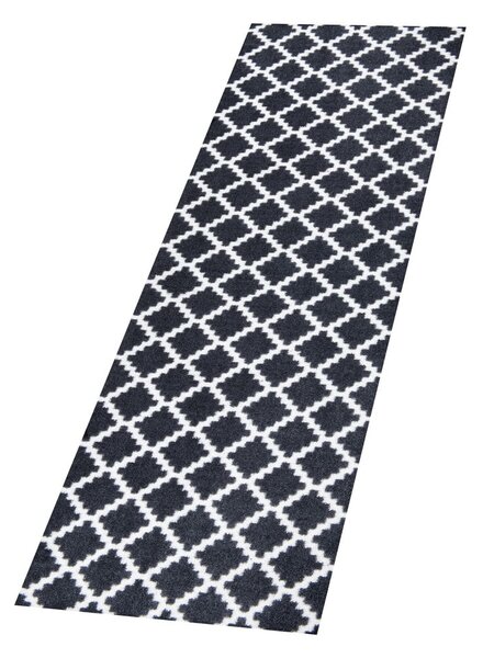Covor tip traversă Zala Living Elegance, 50 x 150 cm, negru-alb