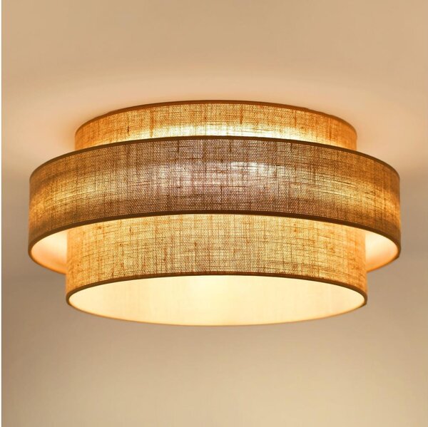 Plafonieră LED Brilagi SPACE YUTE LED/12W/230V d. 50 cm bej