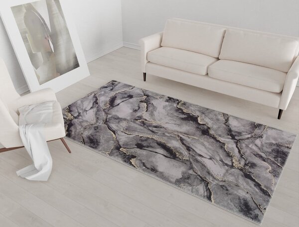 Covor gri lavabil 80x50 cm - Vitaus