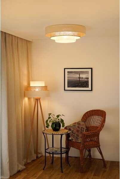 Brilagi-LED Plafonieră DENVER LUNETA LED/12W/230V pr. 60 cm bej/crem