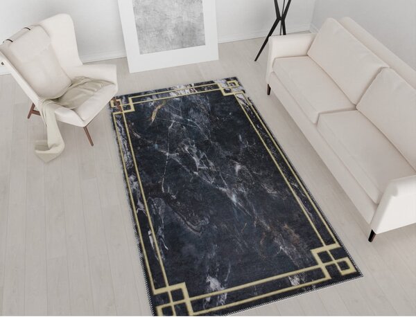 Covor gri închis lavabil 80x50 cm - Vitaus