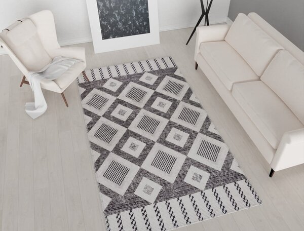 Covor gri lavabil 80x50 cm - Vitaus