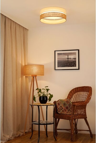 Brilagi - Lampă LED dimabilă ROYAL YUTE LED/24W/230V bej/crem + DO
