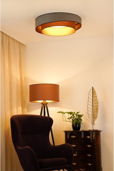 Plafonieră LED Brilagi VEGAS SHINE LED/24W/230V d. 60 cm maro