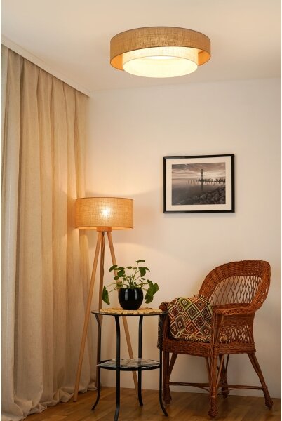 Brilagi - Plafonier LED SHINE 24W 230V pr. 60 cm bej/crem