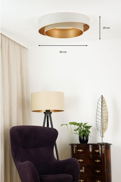 Plafonieră LED Brilagi VEGAS SHINE LED/24W/230V d. 60 cm bej/crem
