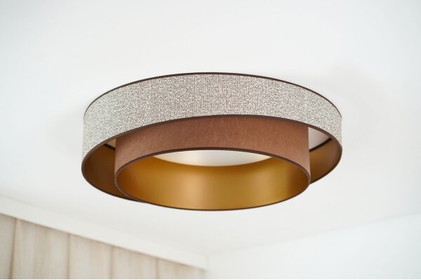 Plafonieră LED Brilagi VEGAS SHINE LED/24W/230V d. 60 cm maro