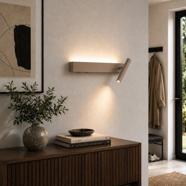 Brilagi - Aplică de perete tip spot ARLIX LED/3W/230V + LED/7W bej CRI 90