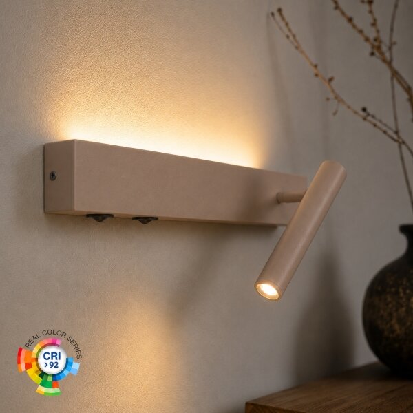Brilagi - Aplică de perete tip spot ARLIX LED/3W/230V + LED/7W bej CRI 90