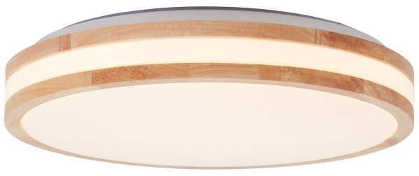 Brilliant - Plafonieră LED LASKOS LED/22W/230V, diam. 38 cm, lemn de hevea