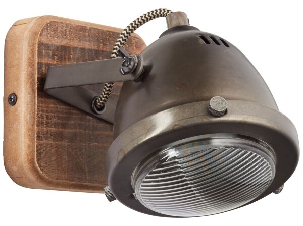 Brilliant - Aplică spot de perete CARMEN WOOD 1xGU10/5W/230V eucalipt