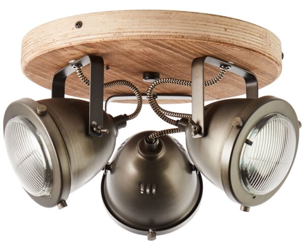 Brilliant - Corp de iluminat cu spoturi CARMEN WOOD 3xGU10/5W/230V eucalipt