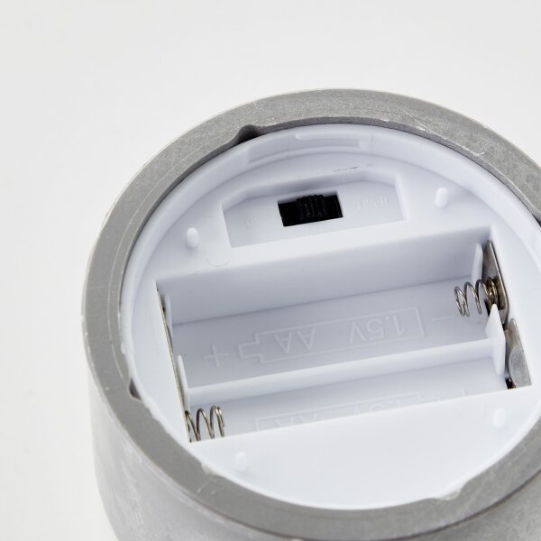 Brilliant - Set 2x lumânări LED ILLUSION LED/2xAA IP44 gri / negru fumuriu
