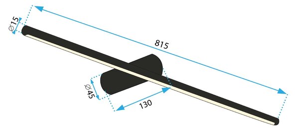 Lampa de perete LED 80CM APP1343-W Black