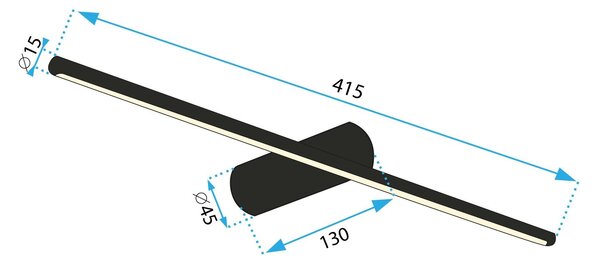 Lampa de perete LED 40CM APP1344-W GOLD
