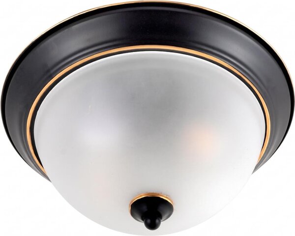 Brilagi - Plafonieră FRESCO 2xE27/40W/230V diam. 28 cm negru/auriu