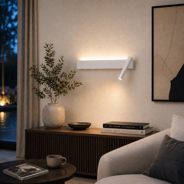 Brilagi - Aplica spot de perete LED ARLIX LED/3W/230V + LED/7W, albă, CRI 90