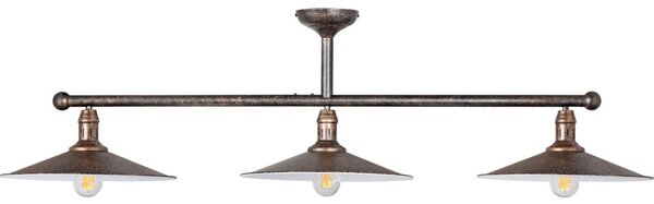 Brilagi - Lustru pe tijă FORGE 3xE27/60W/230V patină/auriu/negru