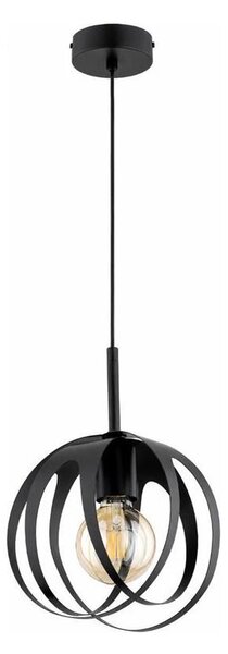 Lustră suspendată pe cablu ASANI 1xE27/15W/230V neagră