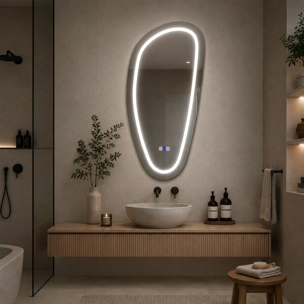 Oglinda LED Asimetrica v4 - Gama Reyze Salono