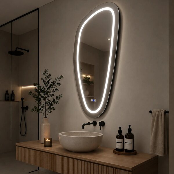 Oglinda LED Asimetrica v4 - Gama Reyze Salono