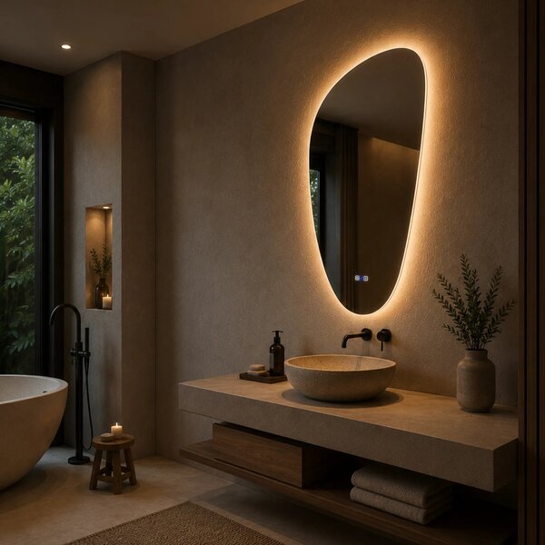 Oglinda LED Asimetrica v4 - Gama Reyze Ambient