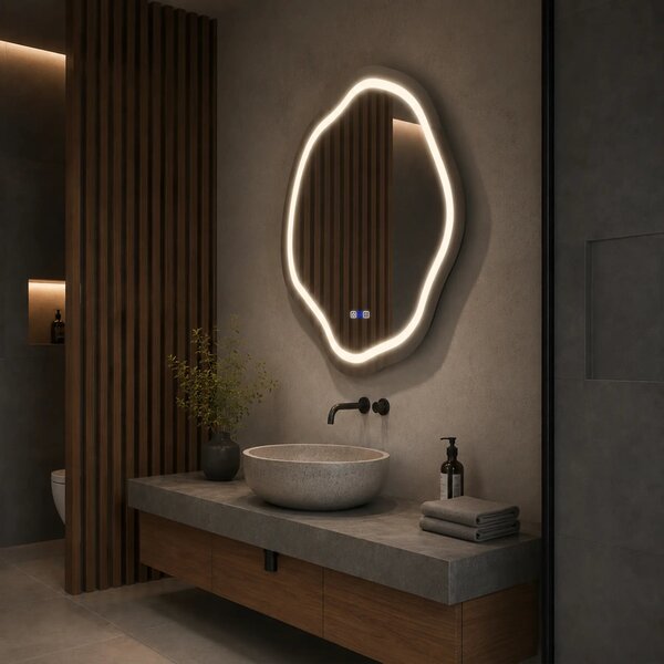 Oglinda LED Asimetrica v5 - Gama Reyze Salono