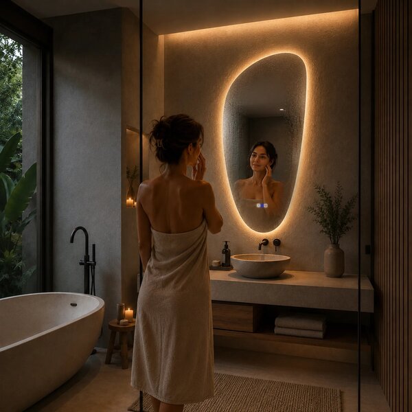Oglinda LED Asimetrica v4 - Gama Reyze Ambient