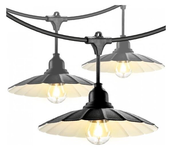Ghirlandă decorativă de exterior CRETE 15xE27/230V 20m IP44