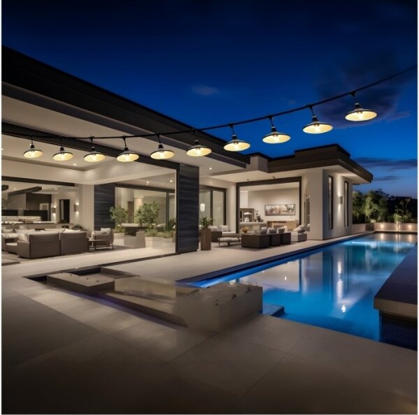 Ghirlandă decorativă de exterior CRETE 10xE27/230V 15m IP44