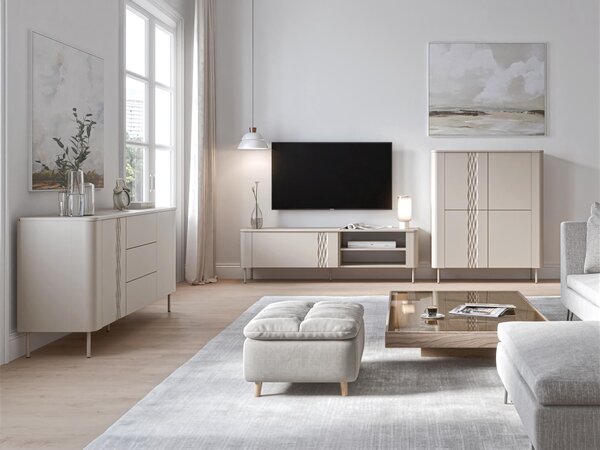 Set de living Tortesi 104, Cașmir, PAL laminat, MDF