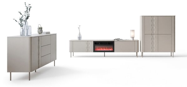 Set de living Tortesi 105, Cașmir, PAL laminat, MDF