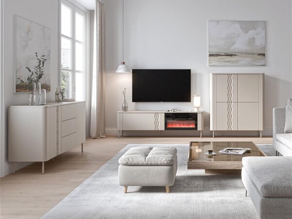Set de living Tortesi 104, Cașmir, PAL laminat, MDF
