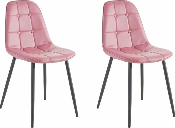 Set 2 scaune Luna, roz