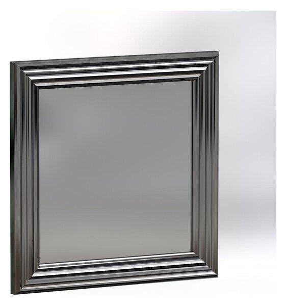 Set 2 oglinzi Bale, argintiu, MDF/sticla, 40x3x40 cm