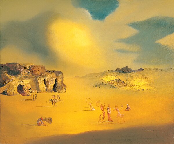 Paysage paien moyen Reproducere, Salvador Dalí, (70 x 50 cm)