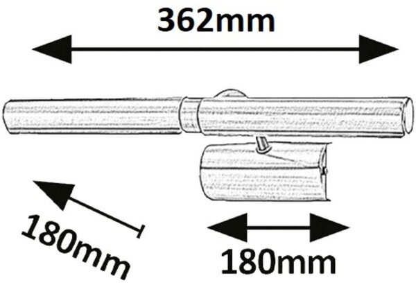 Rabalux Picture Light lampă de perete 2x40 W maro 3642