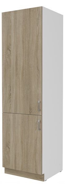 Dulap de bucătărie pentru alimente Sylrona 60 DK 210 2F (alb + stejar sonoma). 1032965