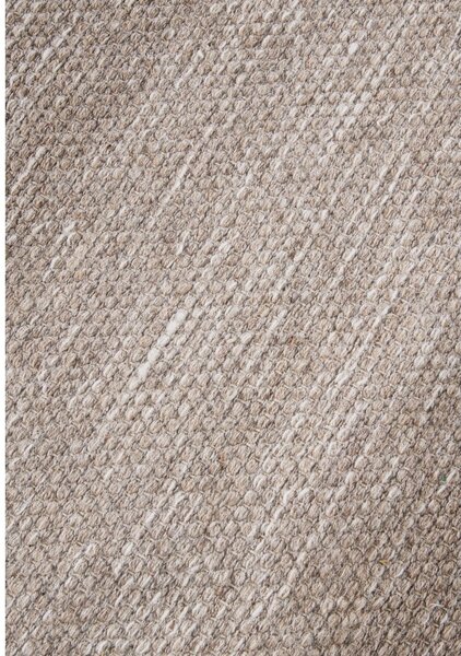Covor bej țesut manual din amestesc de lână 80x150 cm Pradesh Linen White – Elle Decoration