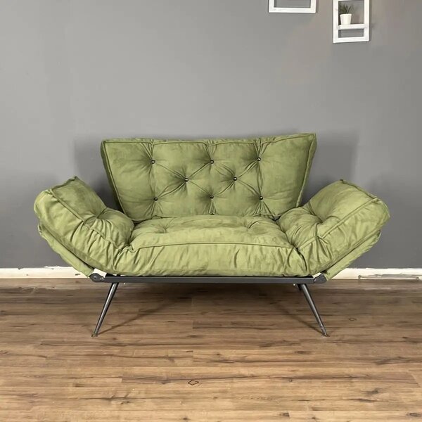 Canapea extensibila 2 locuri  Homs,Seria 120,verde,20023