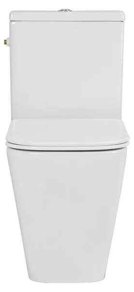 Vas WC cu rezervor T2066 patrat, capac duroplast cu inchidere lenta, mecanism inclus