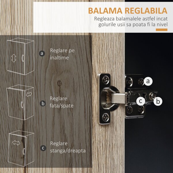 Mobilier de Bucătărie Multifuncțional HOMCOM, 80x39x86.5cm | Aosom Romania