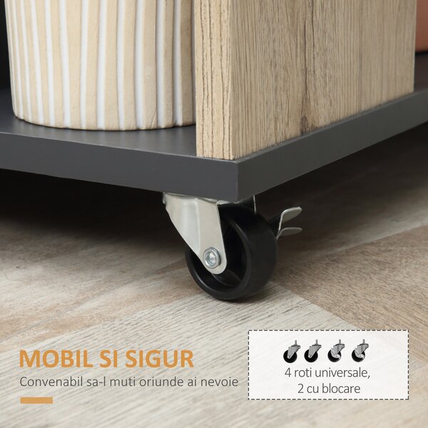Mobilier de Bucătărie Multifuncțional HOMCOM, 80x39x86.5cm | Aosom Romania