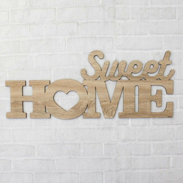 DUBLEZ | Decorațiune din lemn pentru perete - Sweet Home
