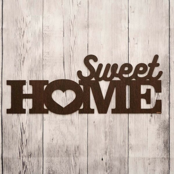 DUBLEZ | Decorațiune din lemn pentru perete - Sweet Home