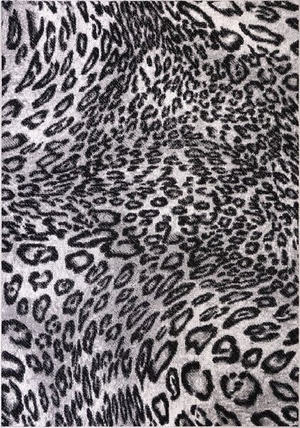 Covor Sufragerie Dormitor, Model Leopard 11066 190, Gri Dreptunghi, Gri, 120x170