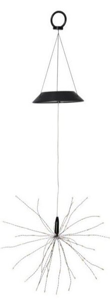 Decorațiune solară LED suspendată cu diode albe Star Trading Firework, înălțime 50 cm